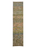 Dusk Olive Kilim Runner - Size: 300 x 80 cm (9'10" x 2'7")