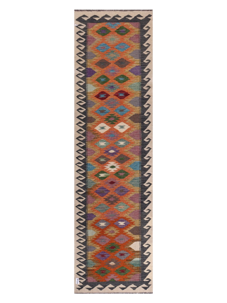 Maimana Kilim Runner - 305 × 86 cm (10'0" x 2'10")